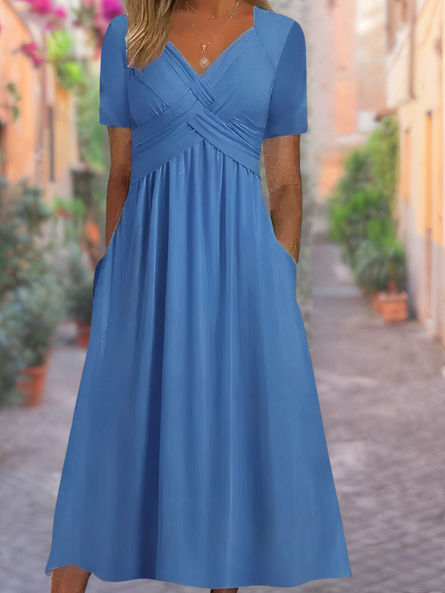 AVIANA – ELEGANT TUMMY-COVERING DRESS
